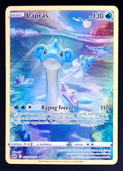 Lapras GG05/GG70 Ultra Rare Crown Zenith: Galarian Gallery Pokemon TCG NM - Image 1