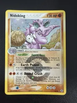 Pokemon TCG Nidoking EX FireRed & LeafGreen 8 Reverse Holo Rare Near Mint - Image 1