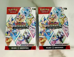 Pokemon TCG Prismatic Evolutions Booster Bundle Lot of 2 Factory Sealed - Image 1