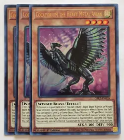 Yugioh x3 Cocatorium the Heavy Metal Avian GFP2-EN038 Ultra Rare 1st Edition - Image 1