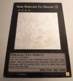 Dark Rebellion Xyz Dragon (Ghost Rare) NECH-EN053 The New Challengers-1st... - Image 2