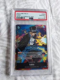 One Piece Kingdoms Of Intrigue - Sabo SR Alternate Alt Full Art #OP04-083 PSA 10 - Image 1