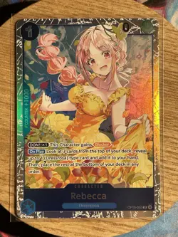 🌟ONE PIECE TCG Rebecca OP15-053 SR Adventure on KAMI’s Island ENGLISH Foil Card - Image 1