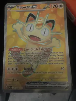 Pokemon Holo Card Lot Mewtwo, Gloom, Meowth EX 2023 Basic Stage 1 English - Image 5