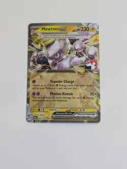 Mewtwo EX Tera Pokemon Card Double Rare PAR 058/182 G Play! Prize Pack NM - Image 1