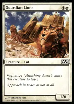 Guardian Lions M13 MTG Magic the Gathering card - Image 1