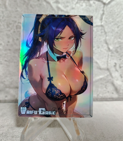 Yoruichi Trading Card Waifu Goddess Story Anime Girl holo Karte Manga Full Art - Image 1