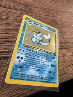 Pokemon TCG Vaporeon Holo Card Jungle 12/64 (NM)U - Image 1