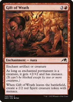 MTG Magic NEO Kamigawa Neon Dynasty - 1x EN NM 143 C Gift of Wrath - Image 1