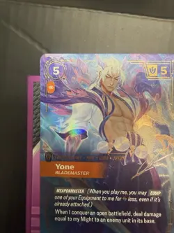 League of Legends Riftbound Yone Signature English Foil Card 233*/221 - Image 4