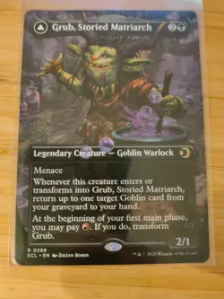 MTG Grub, Storied Matriarch (Borderless) 0289 Lorwyn Eclipsed M/NM Free UK P&P - Image 1