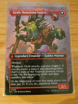 MTG Grub, Storied Matriarch (Borderless) 0289 Lorwyn Eclipsed M/NM Free UK P&P - Image 2