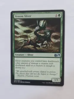 Magic the Gathering Venom Sliver M15 Core Set 2015 #205 Uncommon MTG Card - Image 1