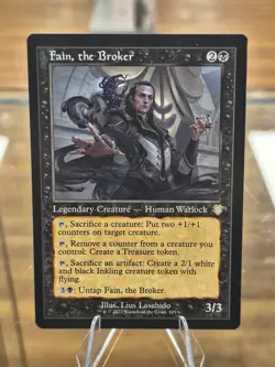 Fain, the Broker (Retro Frame) #105 (NM) Brothers' War BRC Magic MTG Free Ship! - Image 1