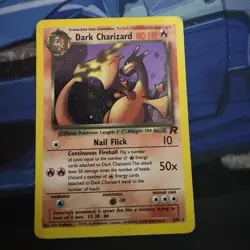 Dark Charizard 4/82 Holo Rare Team Rocket Pokemon Card WOTC Holo MP+ - Image 5