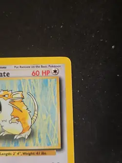 Pokemon TCG Raticate Base Set Uncommon Card 40/102 LP-NM Condition - Image 3