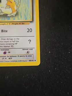 Pokemon TCG Raticate Base Set Uncommon Card 40/102 LP-NM Condition - Image 4