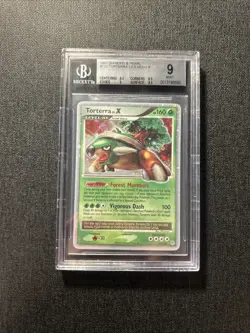 Torterra LV.X 123/130 Holo Pokemon 2007 Diamond & Pearl Beckett BGS 9 - Image 1