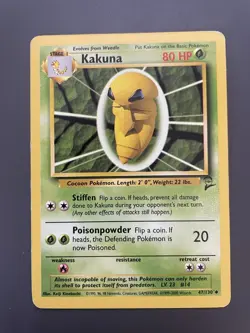 Kakuna 47/130 Base Set 2 TCG Pokemon - Image 1