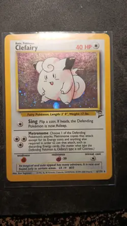 Clefairy 006/130 Base Set 2 Holographic Rare - Image 1