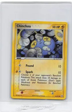 Chinchou 56/101 - Common - Reverse Holo - EX Hidden Legends - POKEMON CARD - NM - Image 1