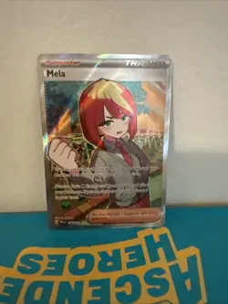 Pokemon TCG Trainer Mela Ultra Rare Holo Card 140/131 Prismatic Evolutions - Image 1