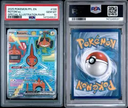 2025 POKEMON PFL EN-PHANTASMAL FLAMES SPECIAL ILLUSTRATION RARE ROTOM EX PSA 10 - Image 3