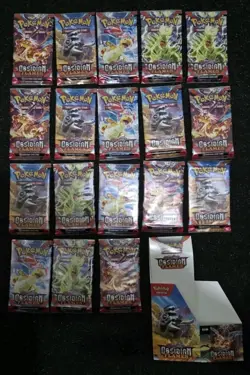 Pokemon TCG Obsidian Flames Half Booster Box 18 Packs - Image 1