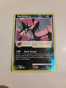 Pokemon TCG Murkrow Secret Wonders 95/132 Reverse Holo Common 2007 - Image 1