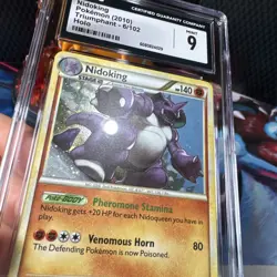 Nidoking 6/102 Holo - CGC Mint 9 - Triumphant - Pokemon TCG 2010 - Image 2