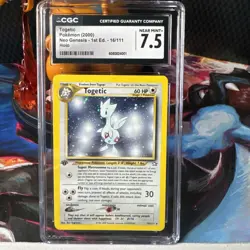 Togetic 16/111 Holo 1st Edition - CGC NM+ 7.5 - Neo Genesis - Pokemon TCG 2000 - Image 1
