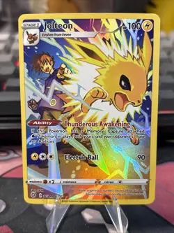 Pokemon TCG Jolteon TG04/TG30 Holo Rare Trainer Gallery Brilliant Stars - Image 3
