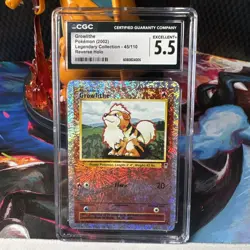 Growlithe 45/110 Reverse Holo - CGC 5.5 - Legendary Collection - Pokemon TCG - Image 1
