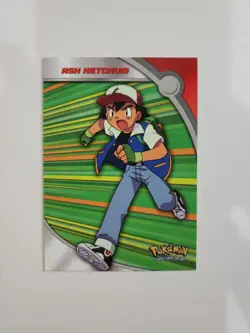 2000 Pokemon TV Animation Series 2 #HV1 Ash Ketchum Blue Logo Holo VLP Foil - Image 1