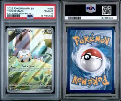 2025 Pokemon PFL EN-Phantasmal Flames Togedemaru 104 Illustration Rare PSA 10 - Image 3