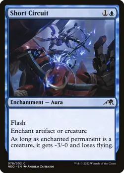 MTG Magic NEO Kamigawa Neon Dynasty - 1x EN NM 078 C Short Circuit - Image 1