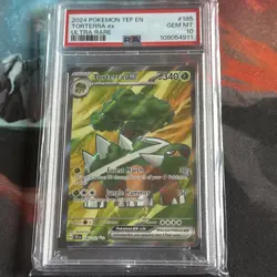 2024 POKEMON TEF EN TORTERRA ex ULTRA RARE #185 PSA 10 GEM MINT - Image 1