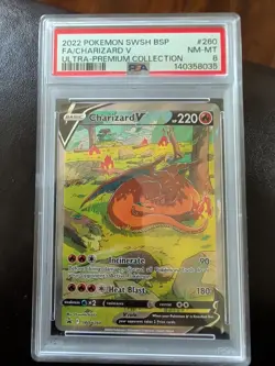 2022 Pokemon SWSH BSP FA/Charizard VSTAR Ultra-Premium Collection....PSA 8 - Image 1