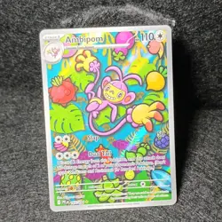 pokemon ambipom 107/094 illustration rare full art holo phantasmal flames 110 h… - Image 1