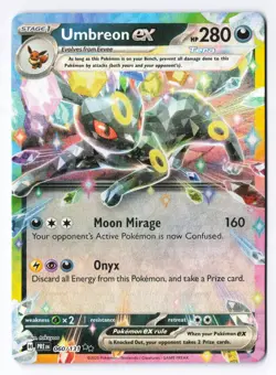 Umbreon ex 060/131 - Pokemon Prismatic Evolutions Double Rare Holo Foil NM - Image 1