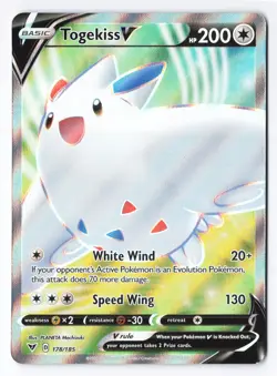 Togekiss V 178/185 - Pokemon Vivid Voltage Full Art Ultra Rare Holo Foil NM - Image 1