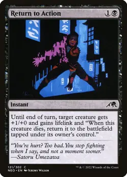 MTG Magic NEO Kamigawa Neon Dynasty - 1x EN NM 121 C Return to Action - Image 1