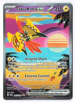 Tapu Koko ex 247/182 - Pokemon Paradox Rift Special Illustration Rare SIR NM - Image 1