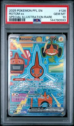 Pokemon Rotom ex #126 Phantasmal Flames Special Illustration Rare Holo PSA 10 - Image 1