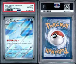 2025 POKEMON PFL EN-PHANTASMAL FLAMES ILLUSTRATION RARE #097 DEWGONG PSA 10 - Image 3