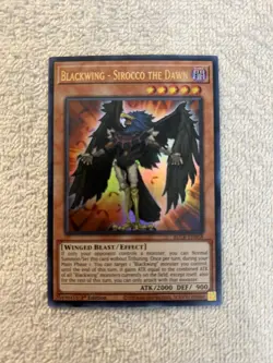 YuGiOh - Blackwing - Sirocco The Dawn BLCR-EN058 - 1ST - Dark - Ultra - NM - Image 1