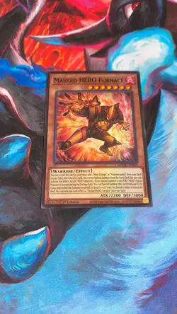 Yugioh Masked HERO Furnace MZMU-EN015 Super Rare 1st Edition NM - Image 1