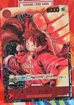 One Piece CCG Monkey.D.Luffy ST01-012 SR Awakening of the New Era NM/MINT - Image 1