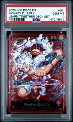Monkey D. Luffy - ST21-001 (Luffy Deck) ST21-001 Learn Together Deck Set PSA 10 - Image 1