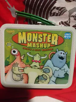 Monsters Mash Up Trading Card Game lunch box games Complete playable no Manuel - Image 1